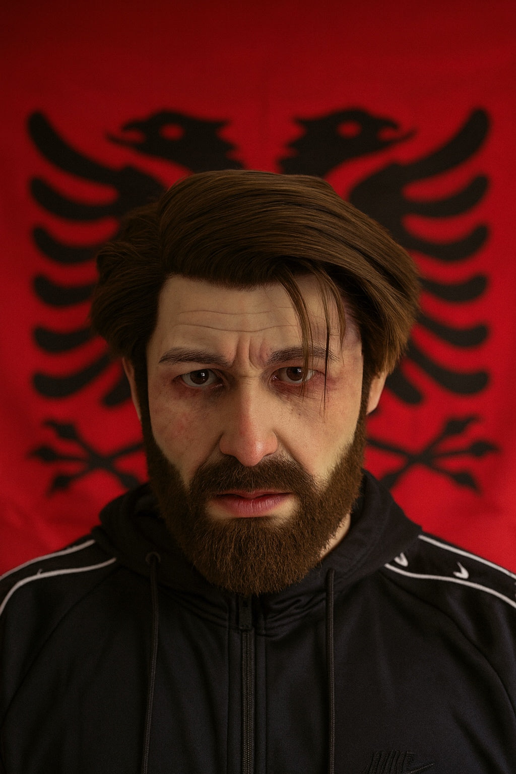 M10: The Balkan Alpha Ultra Realistic Silicone Mask 40 years - Bearded Look
